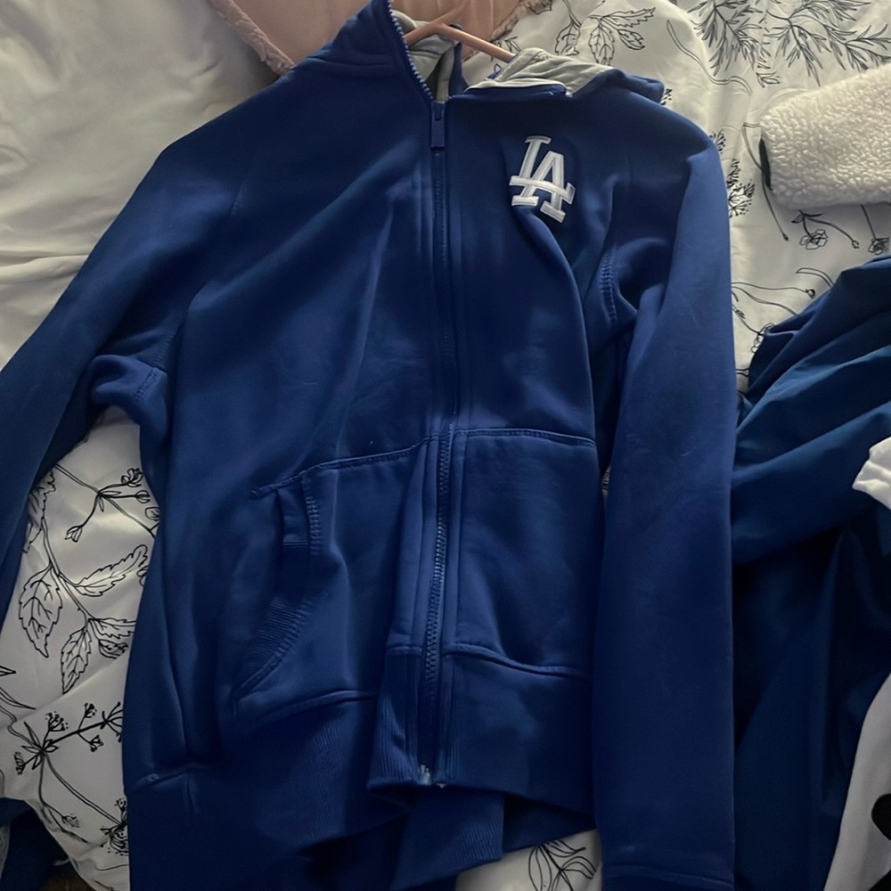 MLB Los Angeles Dodgers Zipper Up Hoodie Size S